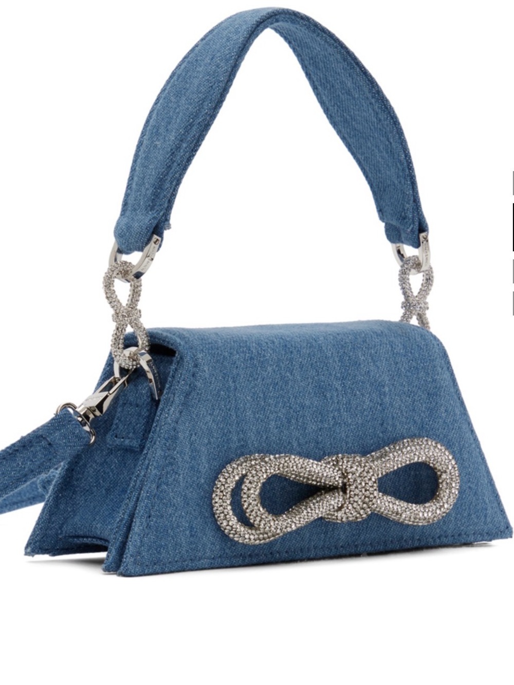 MACH & MACH Blue Mini Samantha Bag